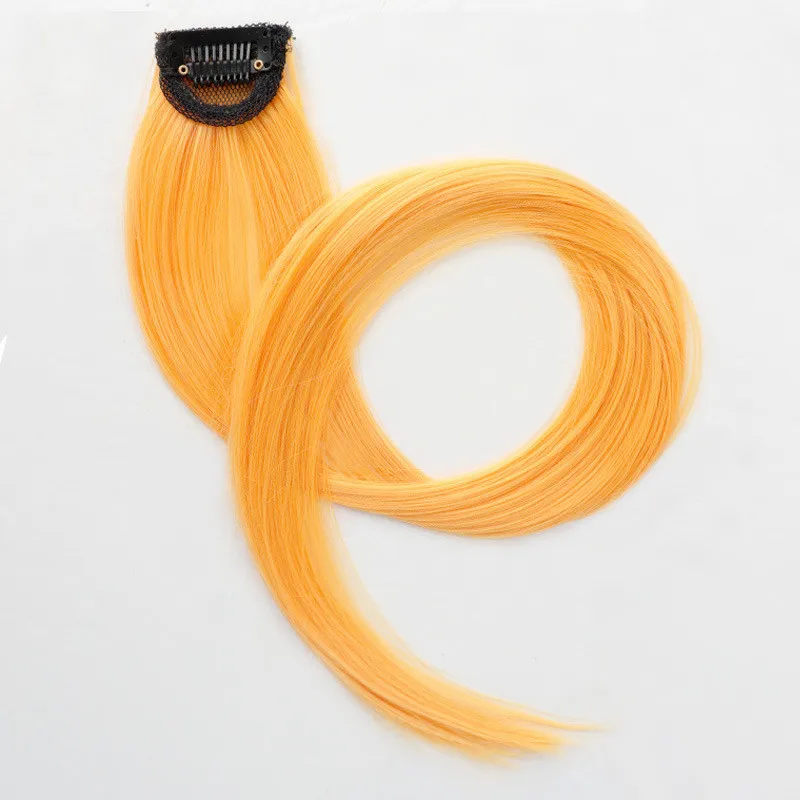 Монохроматический парик подвесной ушной краситель длинный прямой зажим для волос цветные неоставляющие следов волосы наращивания центрифуга женский