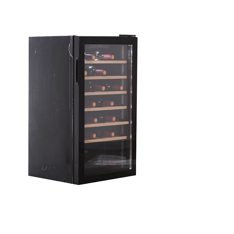 
Hot selling no-frost freestanding built-in wine cooler double-layer tempered glass door 52 bottles JCS-126W for home and hotel 