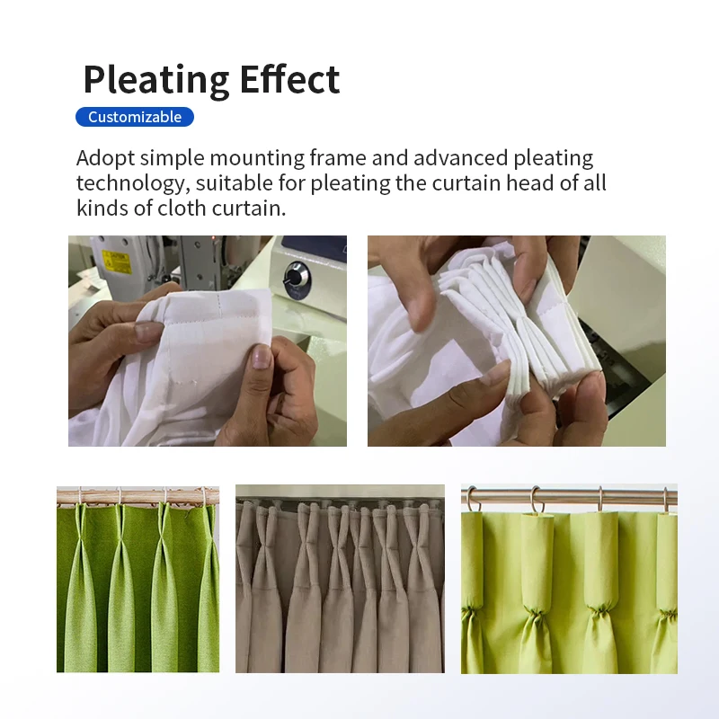 High-efficiency electronically controlled intelligent brother machine head Automatic curtain pleating machine