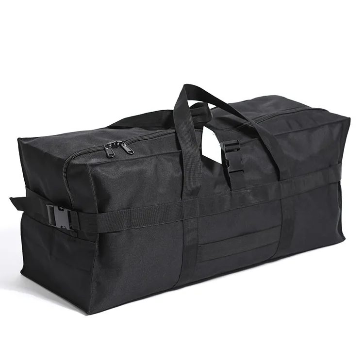 55L 80L 100L 150L traveling airport heavy duty utility foldable waterproof black oxford large travel duffel bag