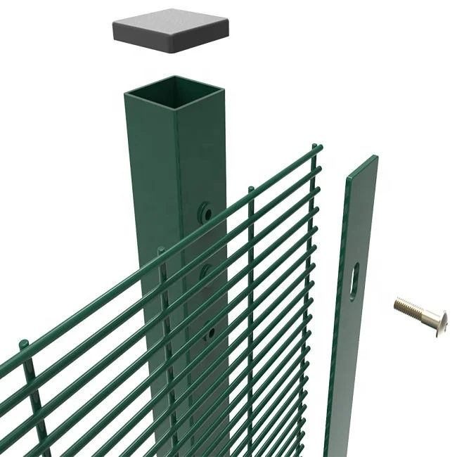 source security Panel de valla curvada 3D, con postes, valla de acero superior plana supplier