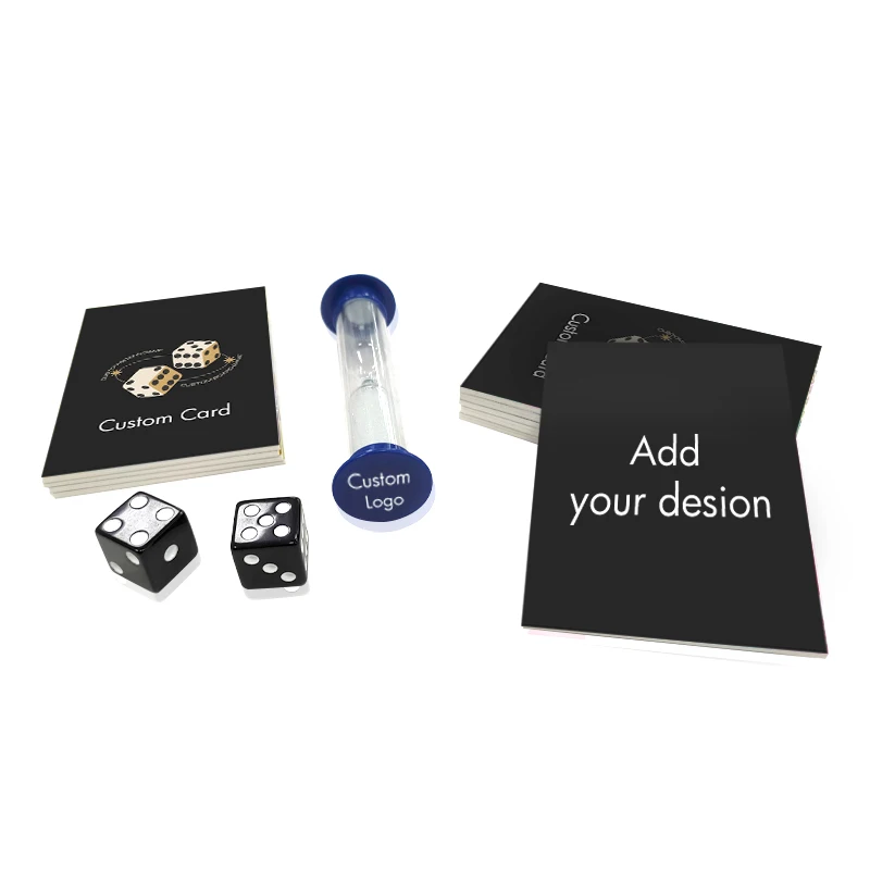 Cheapest Board Game Makers Custom Game Board Card Decks with Dice& timer
