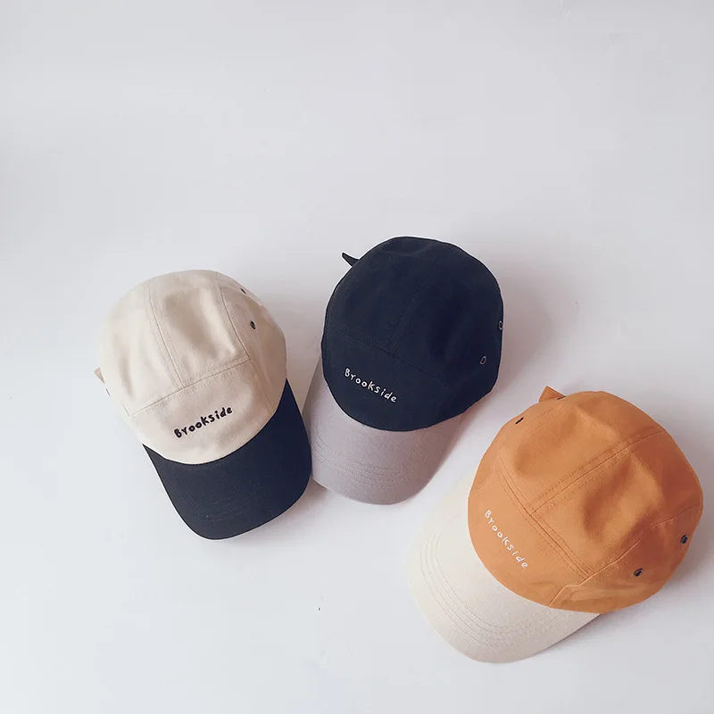 Детская версия, детские шапки, новинка, Детская регулируемая бейсболка в стиле хип-хоп с цветным алфавитом и защитой от солнца, для мальчиков и девочек