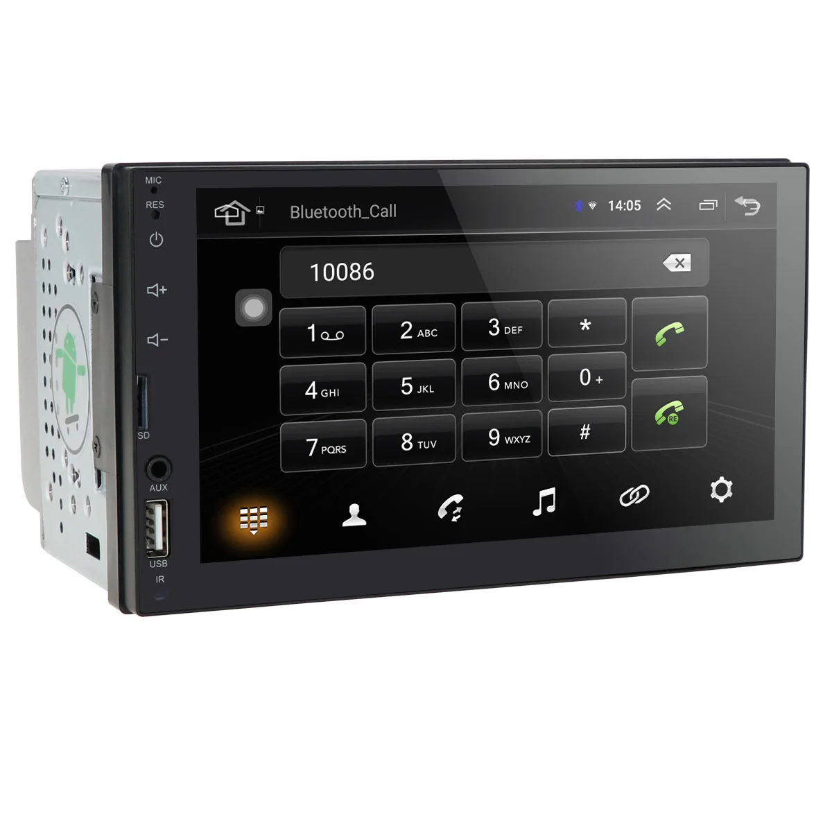 7 inch 1+16GB DVD Android 11 car radio Quad Core car GPS navigation with touch screen 1 din android car radio