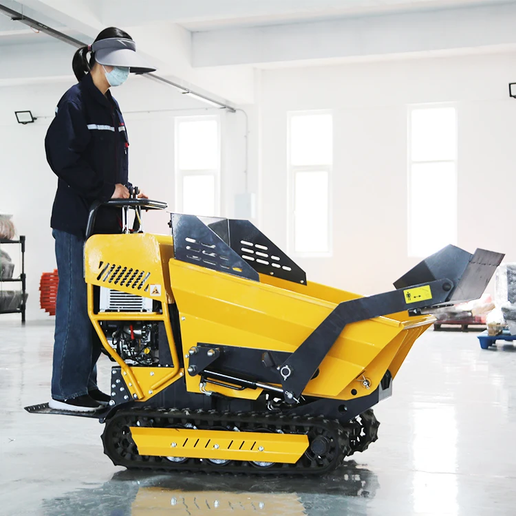 Wholesale  Crawler Transportation Truck Orchard Agricultural Crawler Dumper Truck Small Vertical Dumping Tipper Truck