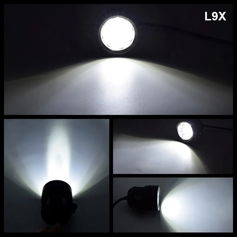 L6X L4X l9X C ree 60W moto Led mini Auxiliary Lights work fog spot driving headlights in Auto Lighting Systems