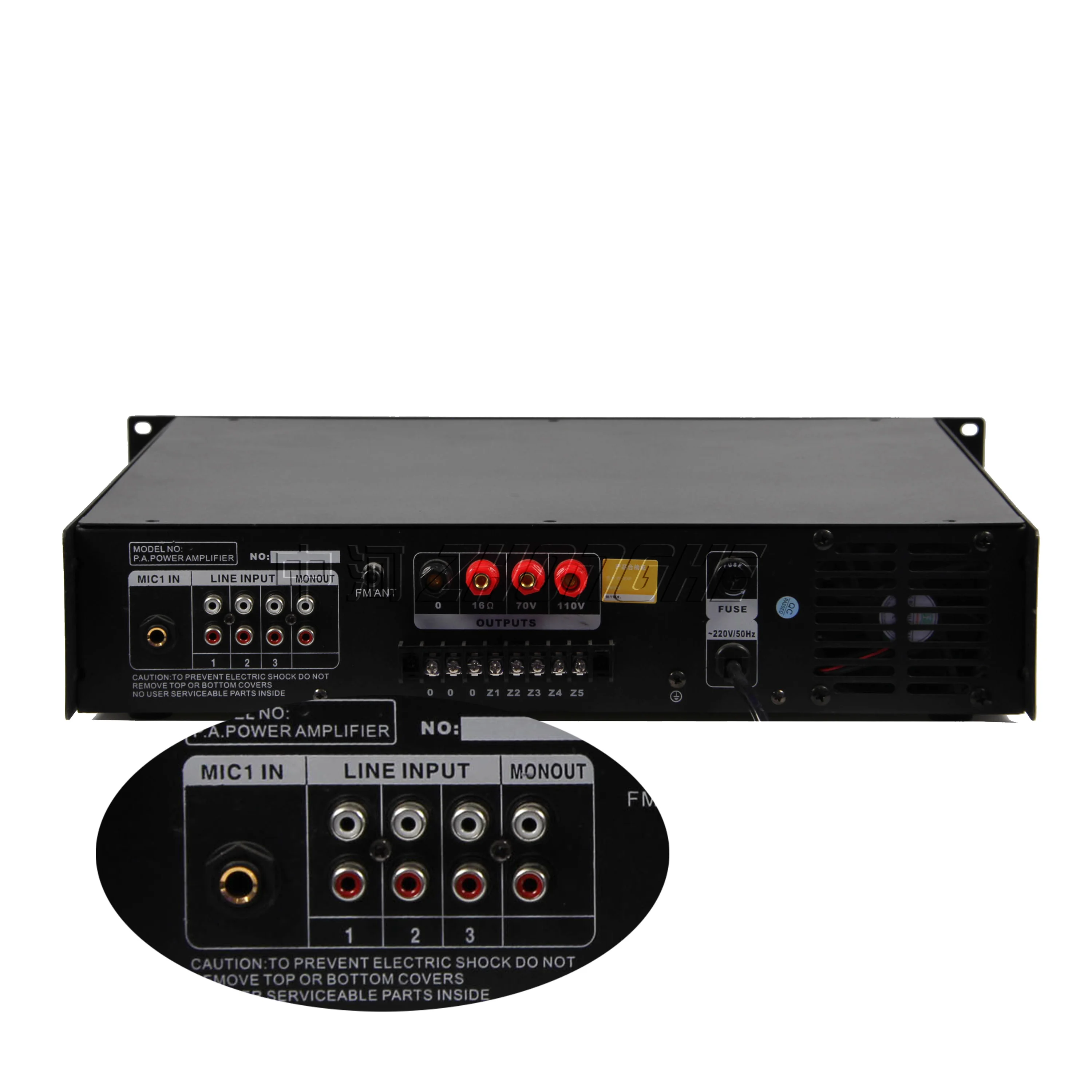 Hot selling professional stereo full range audio power amplifier for pa system