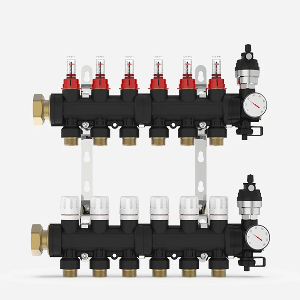 2-12loop Copper-Plastic Manifold