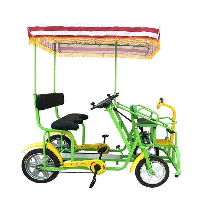 Four Wheel sightseeing tandem bicycle tourist and recreational vehicles adult 2 4 6 8 person bike