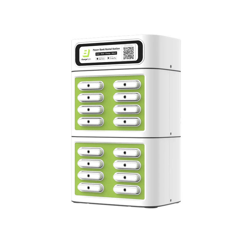App QR Code Mobile Power Bank  Rental  Kiosk 8 Slot Shared Power Banks Station Cheap Price for Bar Cafe