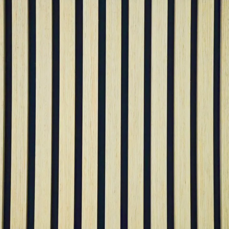 Soundproof Foam Board Panel Various Veneer Choices Eco-friendly  Wood Slat Acoustic Wood Panels with FSC Certification