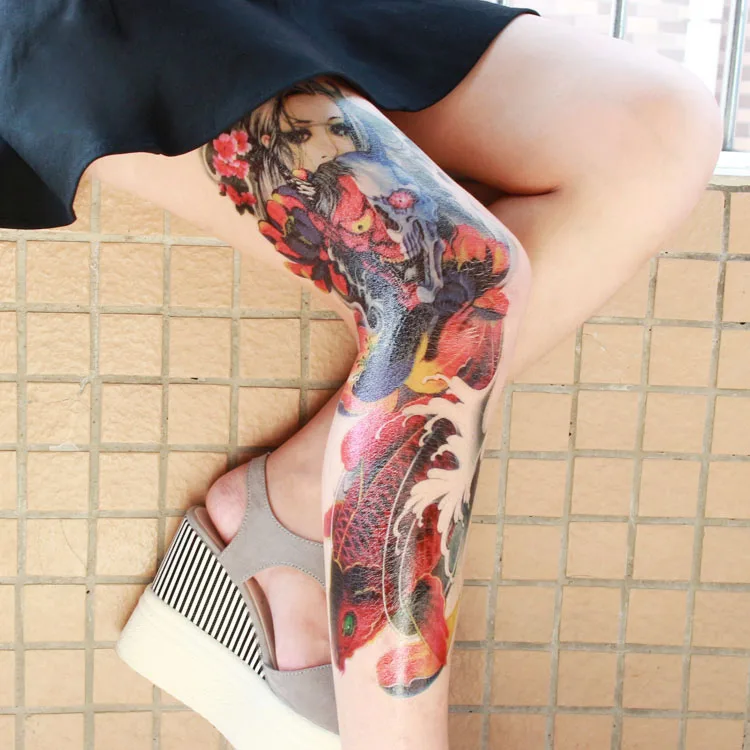 Full Arm Long Lasting Skull Waterproof Tattoo Sticker For Men & Women