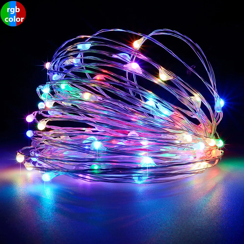  DC 5V LED String Lights Christmas Copper Wire 5m 50leds Twinkle