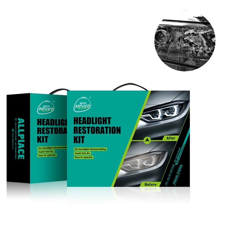 Allplace Car Lamp Renovation Kit Steam Vapor Kit Headlight Cleaning Polish