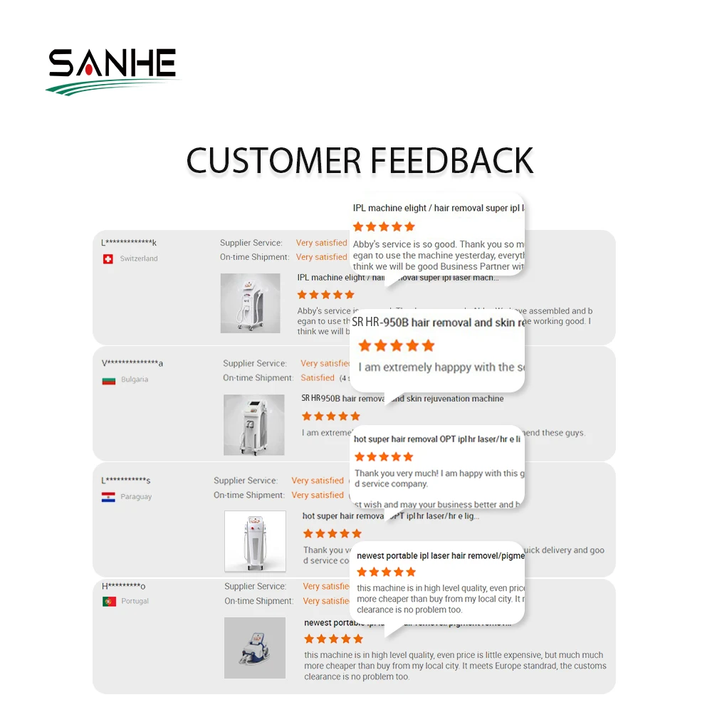 SANHE New Product IPL 3 In 1 Diode Laser Ipl Laser Hair Removal Laser Machine For Skin Rejuvenation