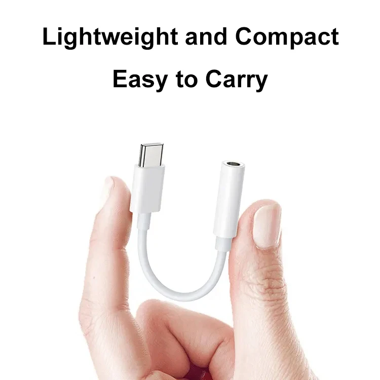 Hot Sale Accessories Type C Male to 3.5MM Female Headphone Jack Audio Adapter xnxx Video Converter USB Aux Cable