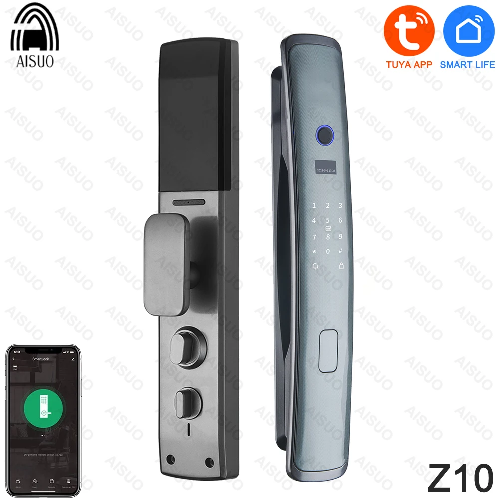 AISUO  Factory Wholesale  Israel Oem Exterior Glass Sliding Digital Cerradura Inteligente Smart Door Lock