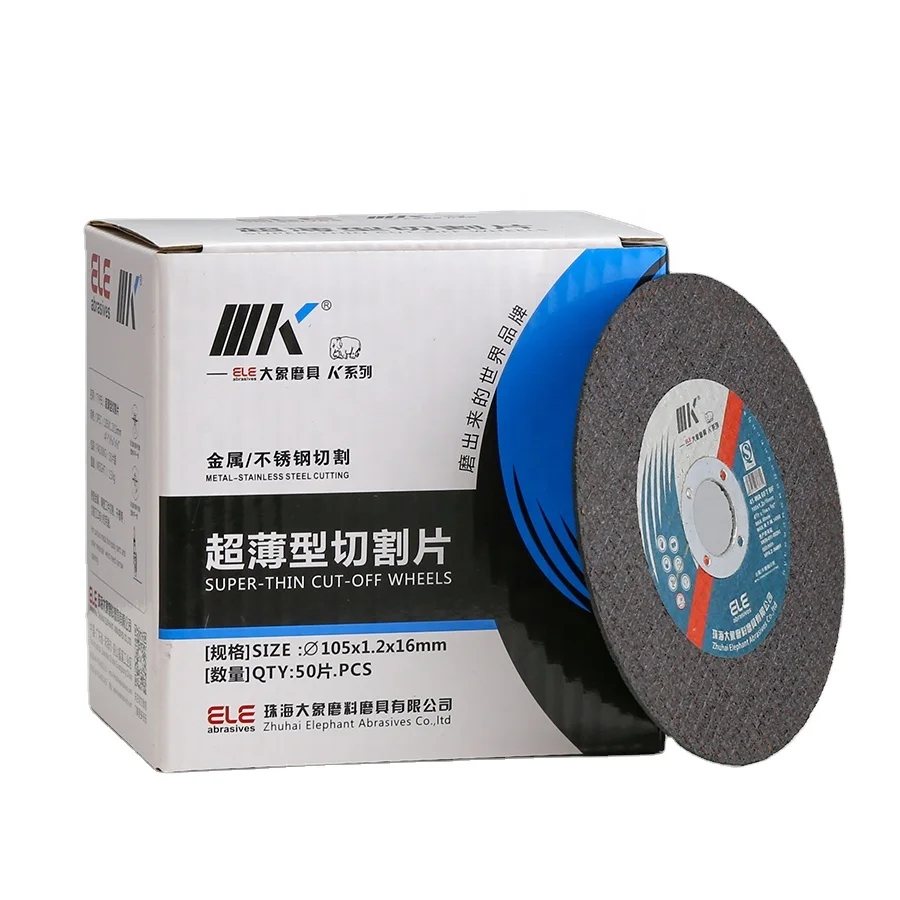 IIIK Brand High sharpness 4 inch 107x1.2x16mm cutting disc for metal and stainless steel