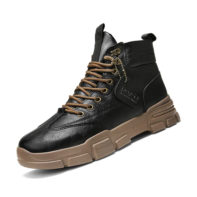 
2021 autumn and winter models high-top leather Martin small leather shoes tooling trendy casual shoes 