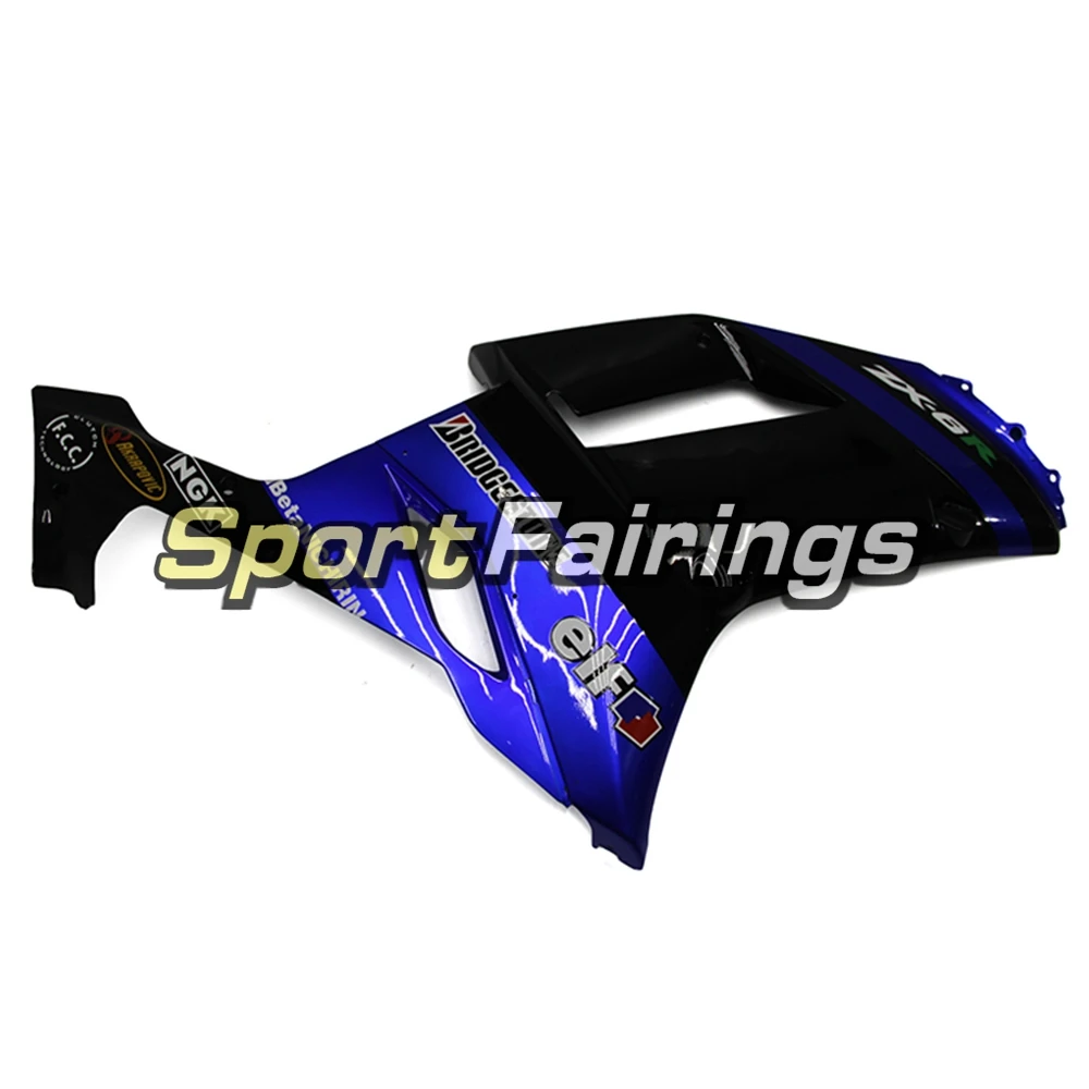 Complete Fairing Kit Fit For Kawasaki ZX6R 636 2007 2008 ZX-6R 07 08 ABS Plastic Injection Motorcycle Bodywork - Blue Black elf