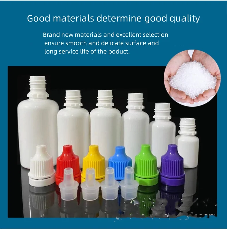 Stocks whole sale ink flask of 5ml 10ml 15ml 20ml small drop bottle PE plastic flask pigment packaging in separate bottles