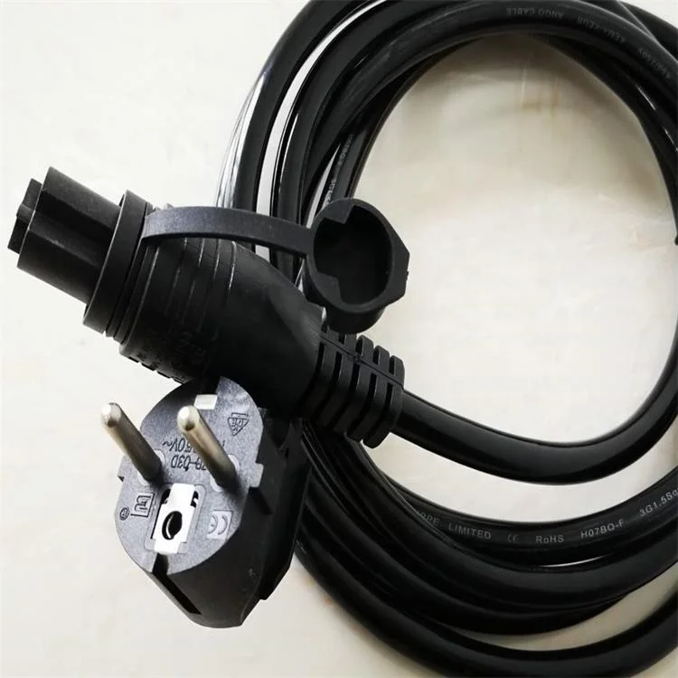 power cord with male female plug engine heating 3G1.5mm2  power cable cold  anti-friction cable  Defa plug H07BQ