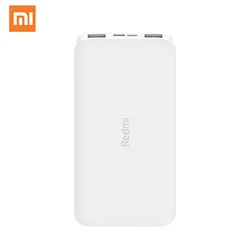 Xiaomi Redmi Power Bank 20000mah Universal Charger 2 USB Mini External Battery Fast Charging Original Portable Power Bank