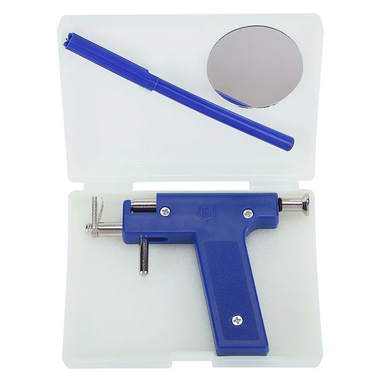 Ear Piercing Gun Plastic Body Ear Piercing Tool Set Nose Piercing Machines Piercing Ear Studs Kit