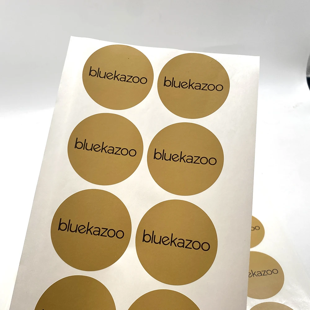 PLA Bio-Degradable Packaging Boxes Labels PET Plastic Adhesive Feature Vinyl Industrial Shipping Post Card Labels Free Pizza