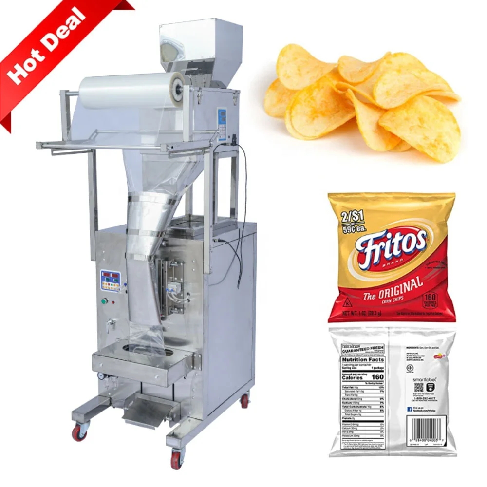 Automatic small potato chips modified atmosphere nitrogen packing machine for food