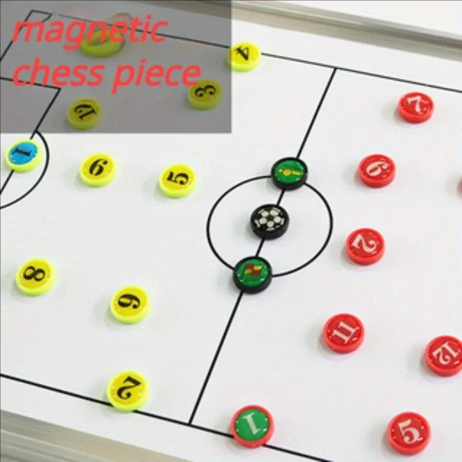 Football Coaches Board With Aluminum Alloy Frame, Magnetic Football Teaching Board, Wall-mounted Competition Training Coaches