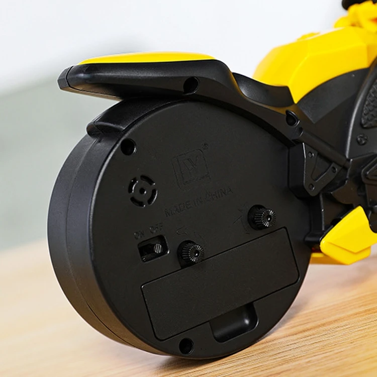 Good quality cool creative child gift alarm clock time motorcycle children kids bedroom fashion clock electronic