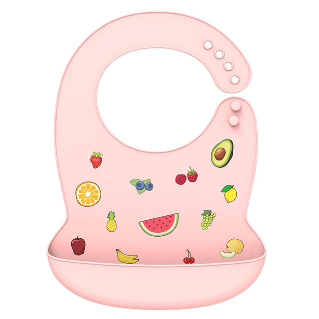 
Printing Bpa Free Soft Feeding Custom Baberos De Pacifier Long Sleeved Kids Silicona Waterproof Bib Silicone Baby Bib Set 