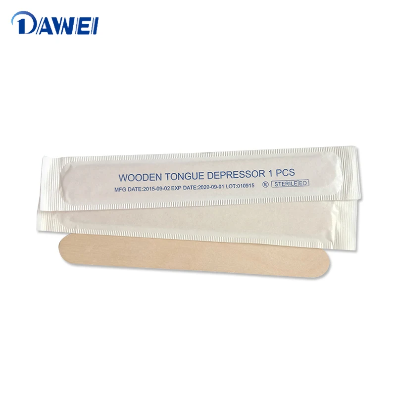 Adult size Sterile Wooden Tongue Depressor for Medical Consumable