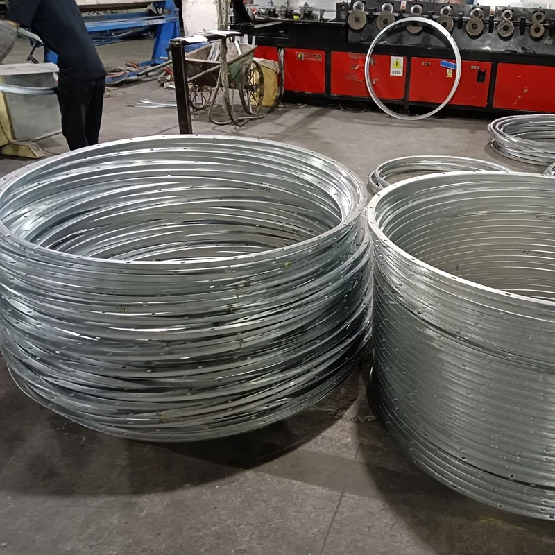 Manufacturers direct sales galvanized round flanged air pipe fittings connector For  in industry