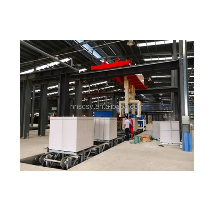 German technology AAC aerated Autoclaved Lightweight Concrete equipment making machinery production line plant ALC block machine