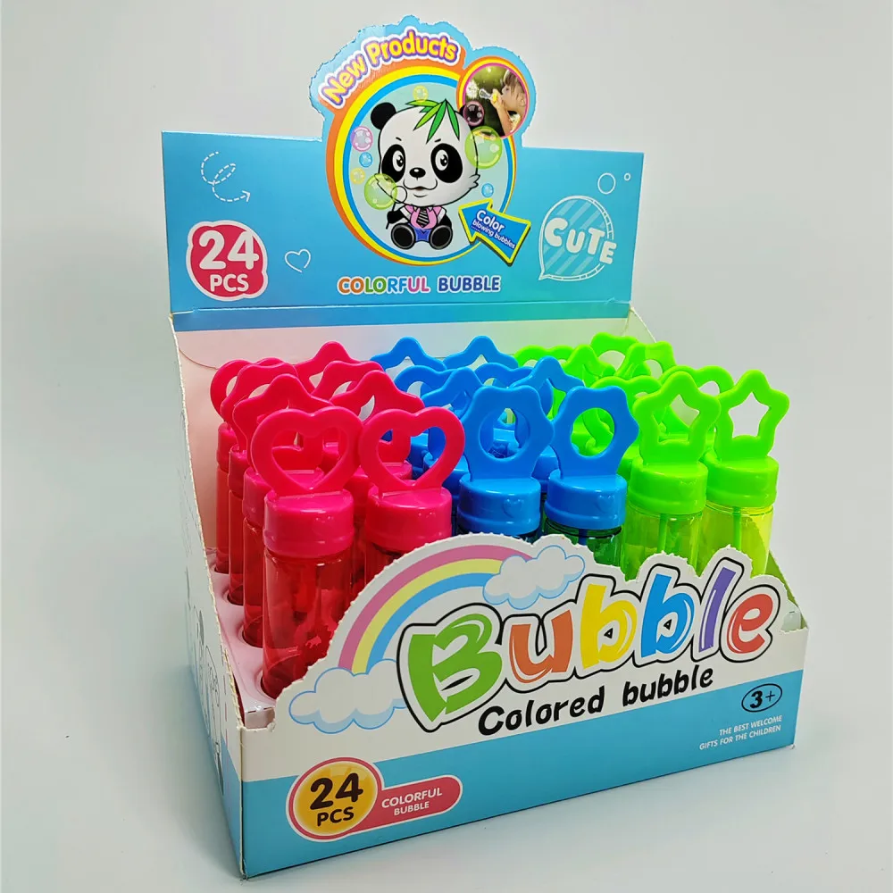 OEM promotion  kid bubble tube 30 ml Cartoon Bubble water wand toy Wholesale