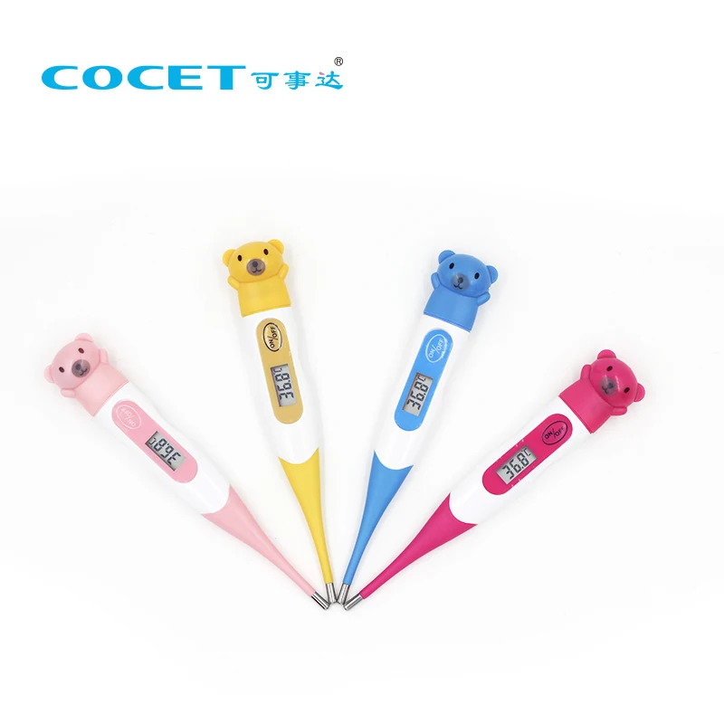 Quick Accurate Flexible Tip Clinical Digital Baby Thermometer Fever Alarm Rectal Oral Underarm Waterproof Digital Thermometer