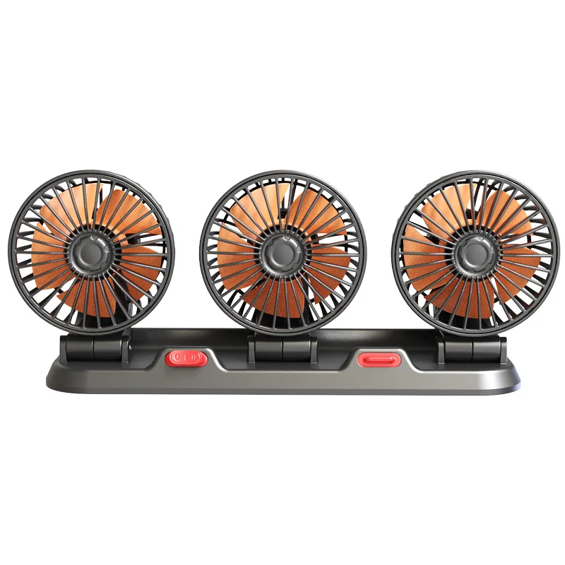 USB/12V/24V Car Cooling Air Fan 3 Head Automotive Electric Fan For Auto camper fan Car Accessories