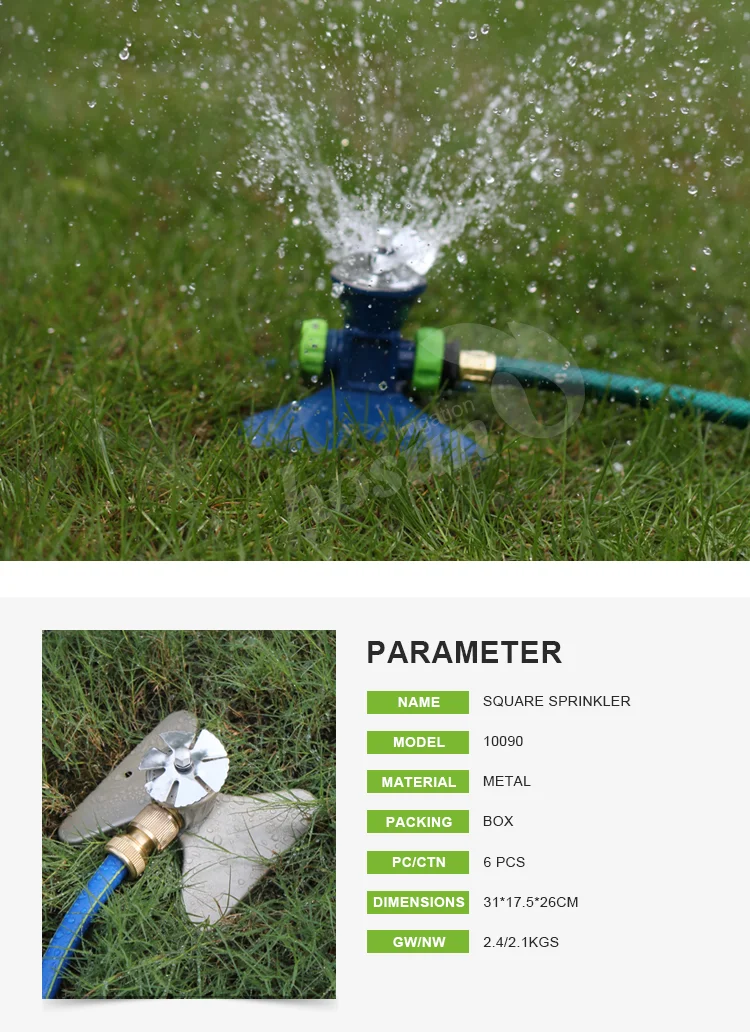 Garden automatic sprinkler 360 degree rotary irrigation spray sprinkler for garden lawn