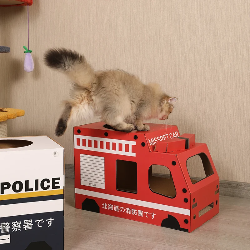 Автомобильная чесалка для кошек, картонная Когтеточка «сделай сам», игрушки для кошек, товары для дропшиппинга 2021