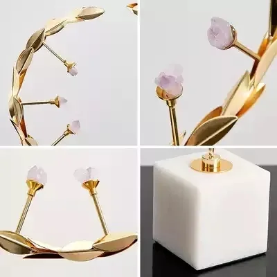 Luxury Furnishing decorative home decor metal crafts interior home decoration Desktop ornament