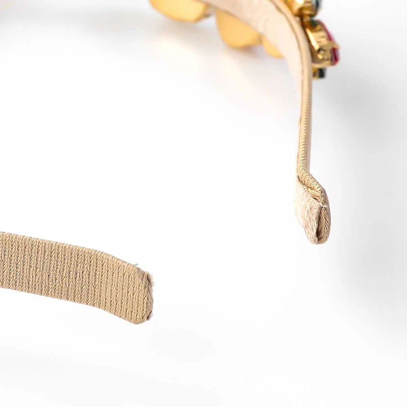 custom shower wash face spa dainty super sparkle velvet fabric pave multi color glass crystal headband for women