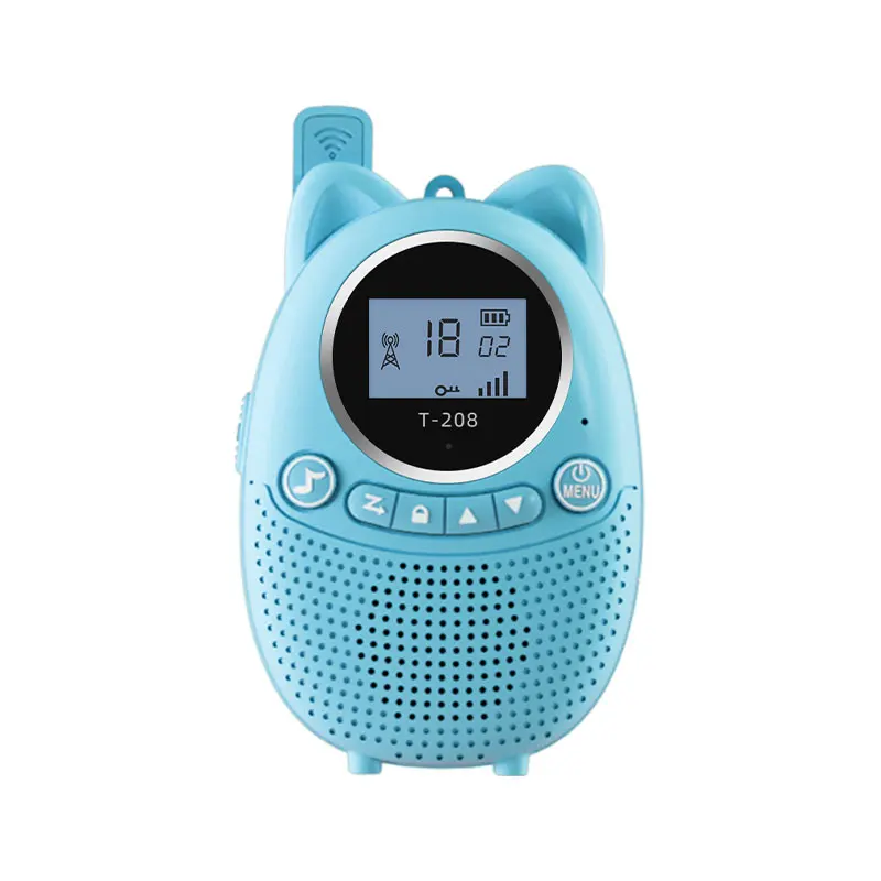 High quality intercom system walkie talkie mobile phone walkie talkie for kids with long range blue/pink colors