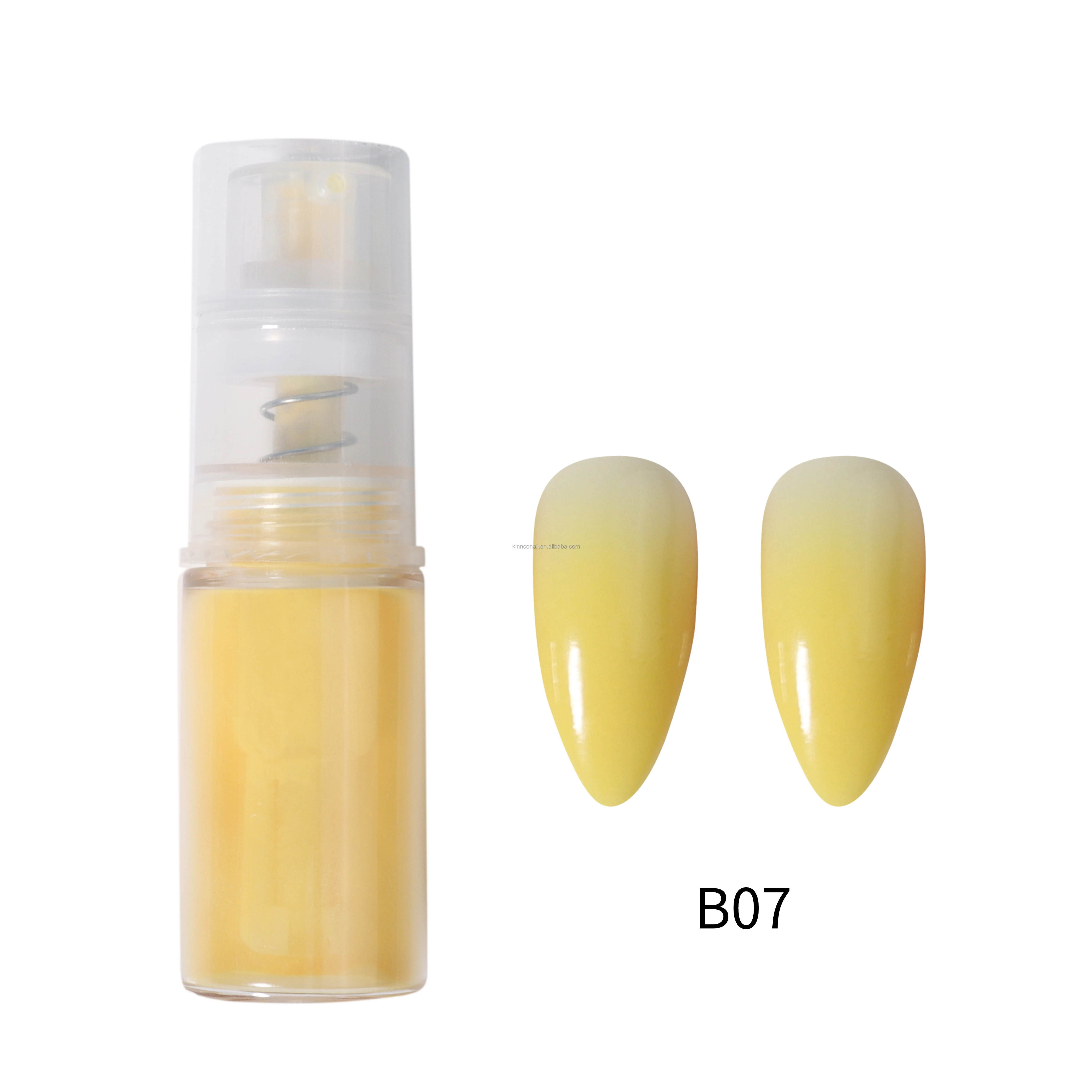 KNC Nail Pure Color B Ombre Spray Powder Shadow Mist Gradual Effective Pigment With Bottle