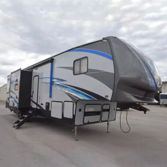 Прицеп для игрушечного буксировщика 5-е колесо самоходные конструкции с шаговым фургоном/задней спальной камерой/отдельным гаражом 12 дюймов 2020