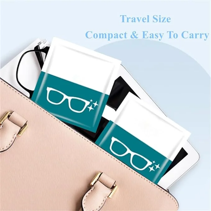 Quick Dry  Organic Anti Fog Single Wet Wipes Glasses Camera Phone Keyboard Cleaner Lens Wipes