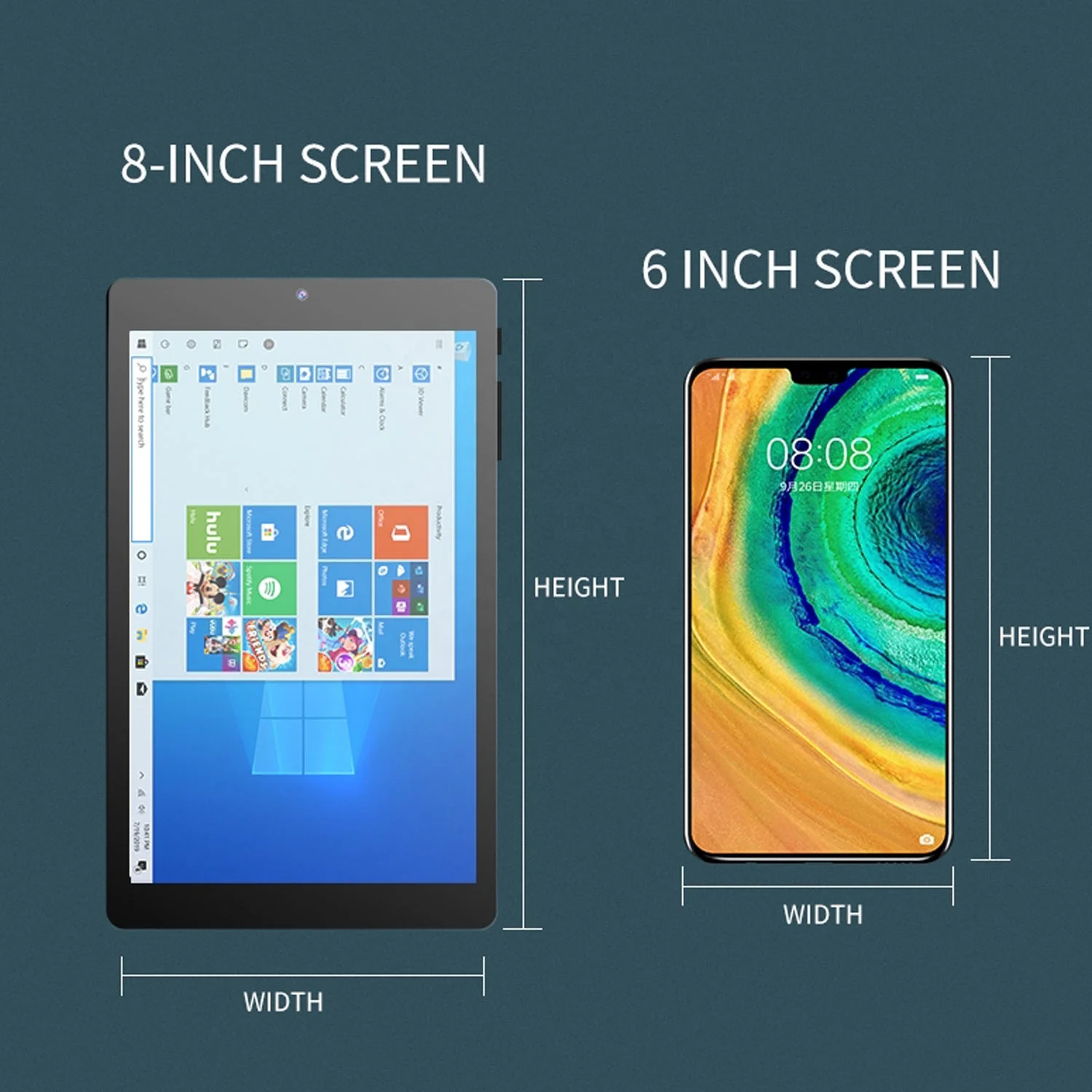 8 Inch Wins 10 OS Tablet  4GB RAM/128 GB ROM 4500mAh/3.7V Battery