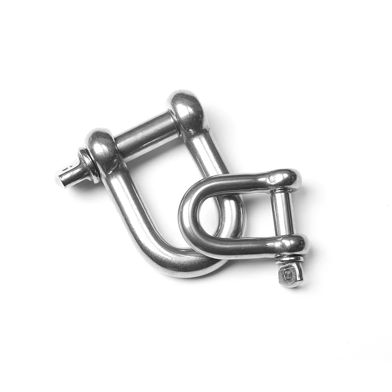 European Type Dee Shackle 304D Stainless Wire Rope with Forged Heavy Duty Lifting Anchor for Mining Applications Drop Forged