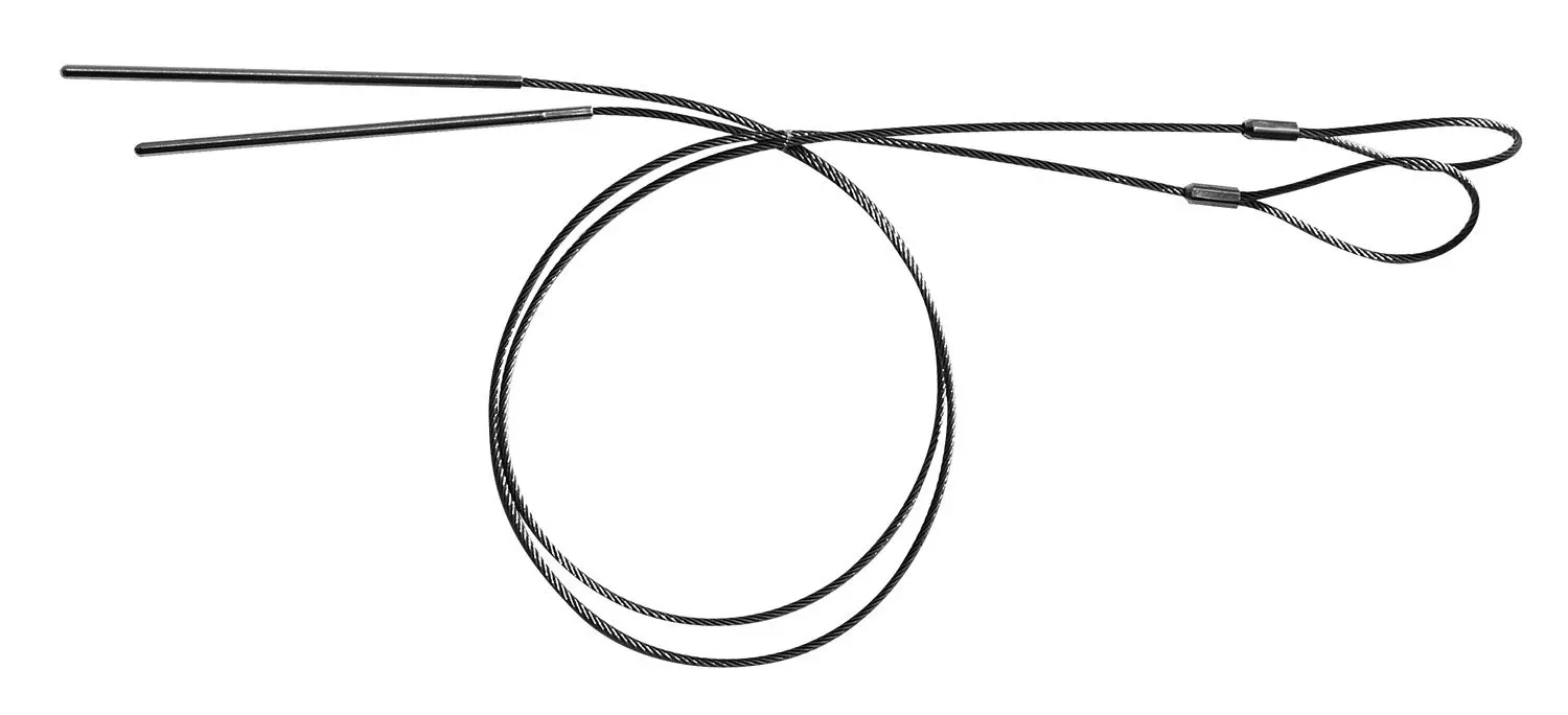 BBQ Skewers for Grilling Cable Skewers Stainless Steel Kabob Skewers set of 2